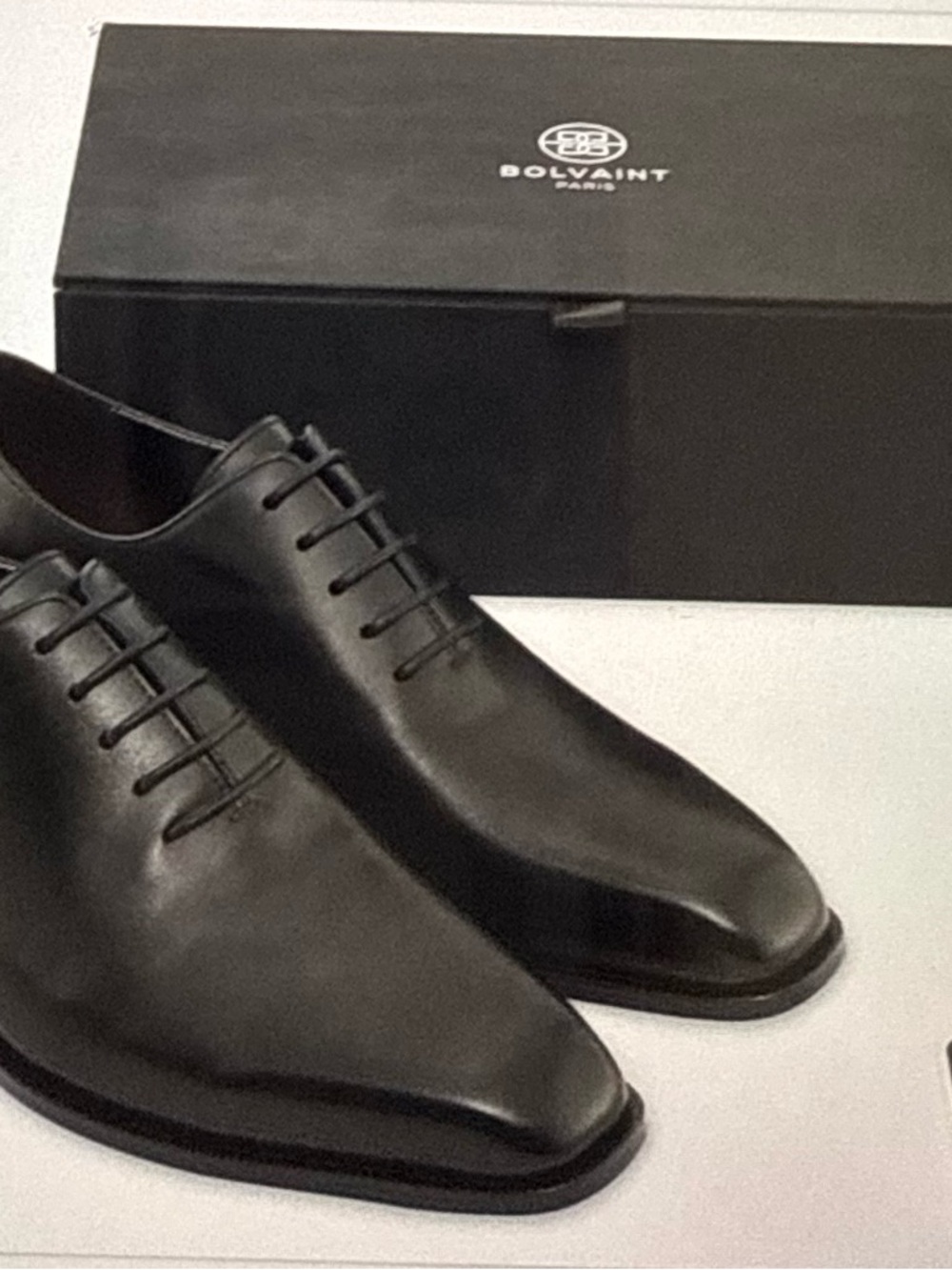 Bolvaint Paris Black Leather Derby Shoes — Classic Lace-Up Oxfords